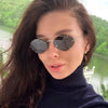 Randlose Diamant-Sonnenbrille Quadratisch Damen Herren Retro-Sonnenbrille Designerbrille UV400 Shades Oculos Weibliche Gafas
