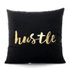 European Classical Bronzing Gold Foil Cushion Decorative Pillow Golden Leaves Home Decor Sofa Throw Pillow Almofadas Decorativas