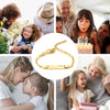 Vnox Personalize Mom Daughter Son Name Bracelets Non Allergy Stainless Steel Baptism Custom Love Baby Gifts Adjustable Jewelry