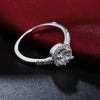 Hot trend 925 sterling Silver crystal pendant necklace earring ring for women Fashion Party wedding accessories Gift Jewelry set