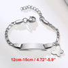 Vnox Personalize Mom Daughter Son Name Bracelets Non Allergy Stainless Steel Baptism Custom Love Baby Gifts Adjustable Jewelry