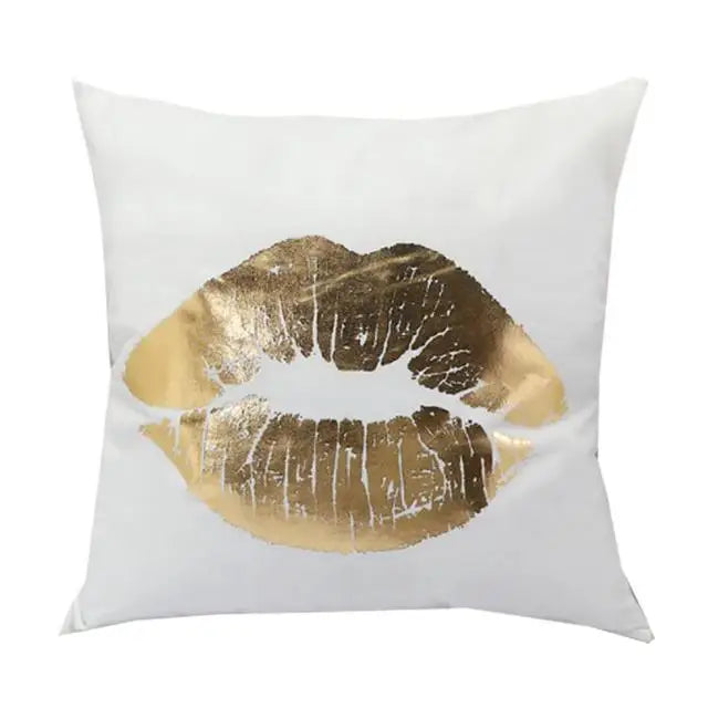 European Classical Bronzing Gold Foil Cushion Decorative Pillow Golden Leaves Home Decor Sofa Throw Pillow Almofadas Decorativas