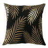 Liebe Schwarz-Weiß-Bräunungs-Kissen Zierkissen Goldfolie Geometrischer Kissenbezug Wohnkultur Sofa Wurfkissen 17*17 Zoll