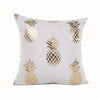 European Classical Bronzing Gold Foil Cushion Decorative Pillow Golden Leaves Home Decor Sofa Throw Pillow Almofadas Decorativas