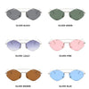 Randlose Diamant-Sonnenbrille Quadratisch Damen Herren Retro-Sonnenbrille Designerbrille UV400 Shades Oculos Weibliche Gafas