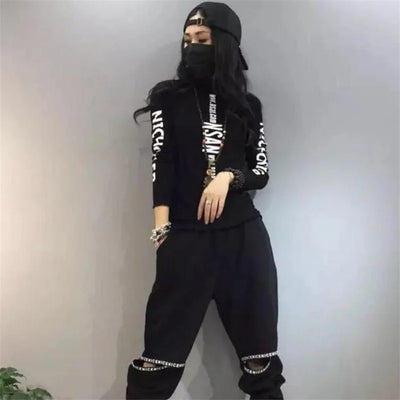 Mid-High-Neck Bottoming T-Shirt Elastisch Innen Reiten Femme T-Shirts Herbst Winter Warm Buchstabendruck Streetwear Damen T-Shirts