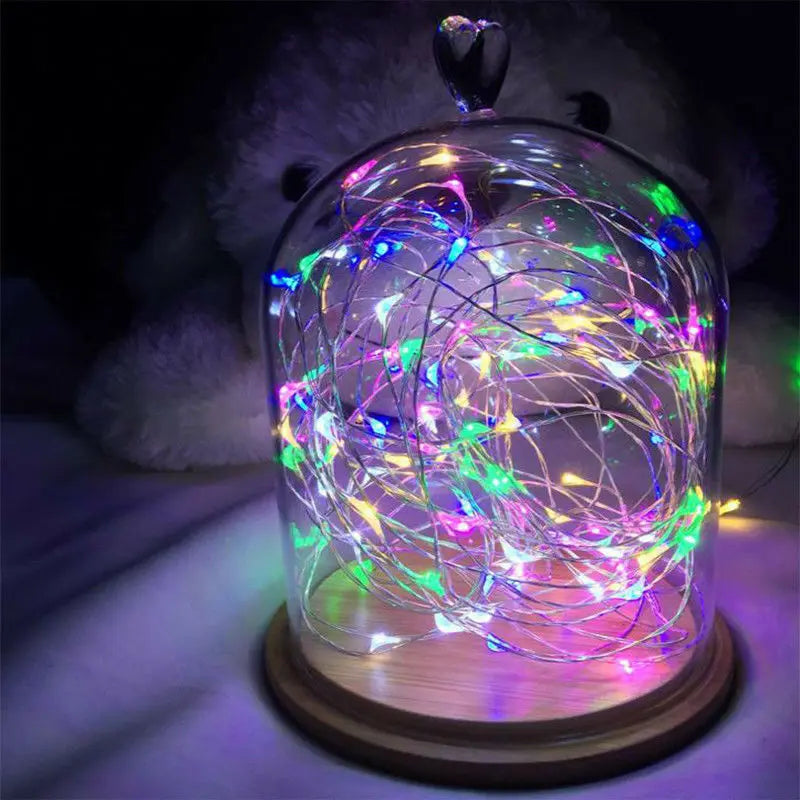 1M 2M 3M 5M 10M Kupferdraht LED Lichterketten Festbeleuchtung Lichterkette für Weihnachtsbaum Hochzeitsfeier Dekoration