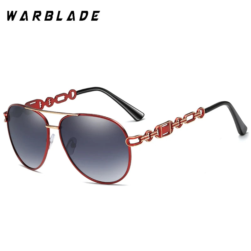 Hochwertige Damen Piloten Polarisierte Sonnenbrille Vintage Metall Hohl Fahrende Sonnenbrille UV400 Brille Gafas De Sol Mujer