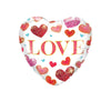 10 Stück 18 Zoll Valentinstags-Heliumballons, „I Love You“ Herzfolienballon, Romantische Hochzeits-Valentinstags-Partydekorationen