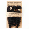 Lockiges Echthaar-Bundles mit Closure, kurzes indisches Echthaar-Bundles mit kreisförmigem Closure