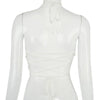 Sexy Solid Color Hanging Neck Bandage V-neck Off Shoulder Crop Tops 2021 Summer Women Fashion Casual Black Halter Vest Comfort