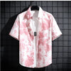Men and Women's Short-Sleeved Printed Shirt, Casual Beach Clothes, Personality Thin Couple Tops, New