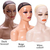 Weibliche Schaufensterpuppenkopf mit Schulter Mannequin Kopf Büste Perückenkopf Ständer mit Make-up für Perücken Präsentation Halskette Kostenlose Ohrringe, Perückenkappe