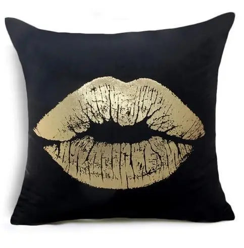European Classical Bronzing Gold Foil Cushion Decorative Pillow Golden Leaves Home Decor Sofa Throw Pillow Almofadas Decorativas