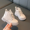 Autumn Winter Kids Boots Warm Plush Boys Toddler Girls Boots Fashion Leather Children Casual Shoes Boys Girls Boots for Kids