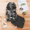 Cool Toddler Boy Clothes Set Sleeveless Hooded Camouflage Top+Shorts 2PCS Summer Sporty Outfits for Newborn Baby Boy 0-18 Months