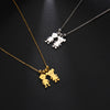 Couple Friend Personalized Necklace Custom Chain Name Mother Father Family Gift For Women Men Stainless Steel Pendant Jewelry