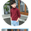 boys Plus velvet Warm turtleneck sweater Pullovers plush inside Thicken sweaters girls Winter Autumn Knitted Loose jacket 2-10Y