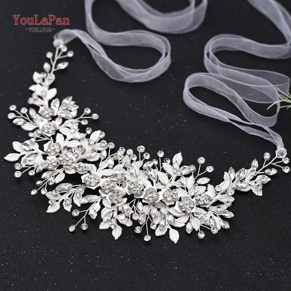 YouLaPan HP238 Bridal Crown Wedding Tiaras and Crown Bridal Tiara Luxury Hair Wedding Accessories Boho Wedding Headband Headwear