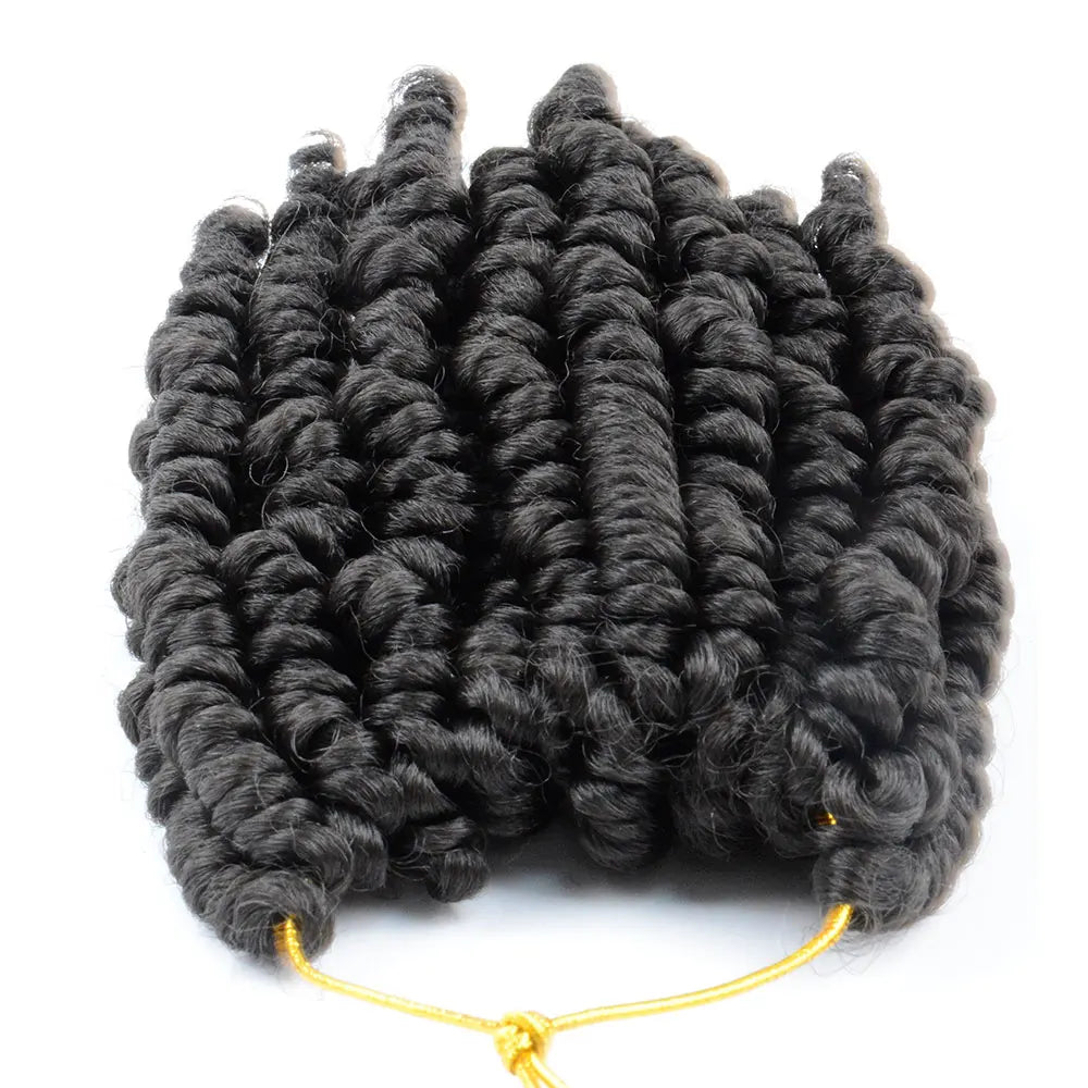Bob Spring Twist Hair Vorgeflochtene Häkelzöpfe 6 Zoll Synthetisches kurzes Passion Twist Haar vorgeflochten von Flyteng