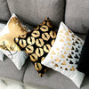 Liebe Schwarz-Weiß-Bräunungs-Kissen Zierkissen Goldfolie Geometrischer Kissenbezug Wohnkultur Sofa Wurfkissen 17*17 Zoll