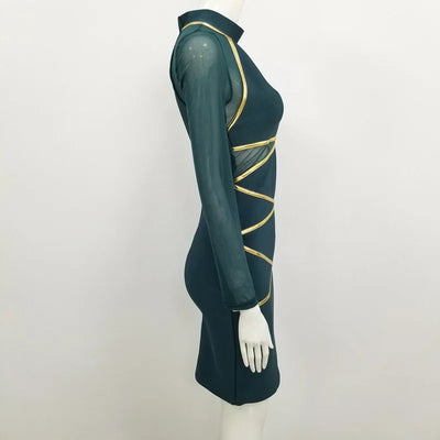 NOVANCE B2658 Dunkelgrün Moderne Damenmode Neueste Damenbekleidung Mädchen Party Freizeitkleider Damen