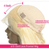 13x4 13x6 360 HD Transparent 613 Lace Frontal Wig Honey Blonde Color Brazilian Raw Body Wave Lace Front Human Hair Wig For Women