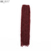 18"Synthetic Faux Locs Crochet Braids Hair Knotless Dreadlocks Straight Gypsy Locs Hair Ombre Braiding Hair Extensions For Women