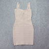 Quality Fuchsia Red Bandage Dress 2023 For Girl SweetHeart Mini Pencil Slim Dress Bodycon XL Purple Black White Party Vestidos