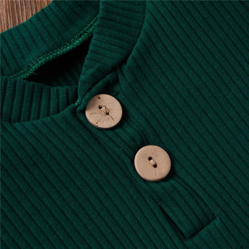 2Pcs Unisex Baby Summer Outfits Suit Solid Color Ribbed Casual Short Sleeves Romper+Elastic Waist Shorts for Toddler Infant