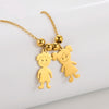 Couple Friend Personalized Necklace Custom Chain Name Mother Father Family Gift For Women Men Stainless Steel Pendant Jewelry