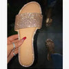 Glitter Slippers Women Summer Sandals 2023 Fashion Bling Female Candy Color Flip Flops Beach Diamond Flat Shoes Outdoor Sandals