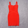 Quality Fuchsia Red Bandage Dress 2023 For Girl SweetHeart Mini Pencil Slim Dress Bodycon XL Purple Black White Party Vestidos