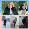 Maomaokong 2025 Natural Real Fox Fur Coat Women Winter Warm Luxury Fur Jacket Detachable Long Sleeves Female Vest Furry Coats
