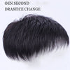 Short wigs for men's male black wig synthetic natural hair for young man balding sparse hair crew cut hair style PAGEUP