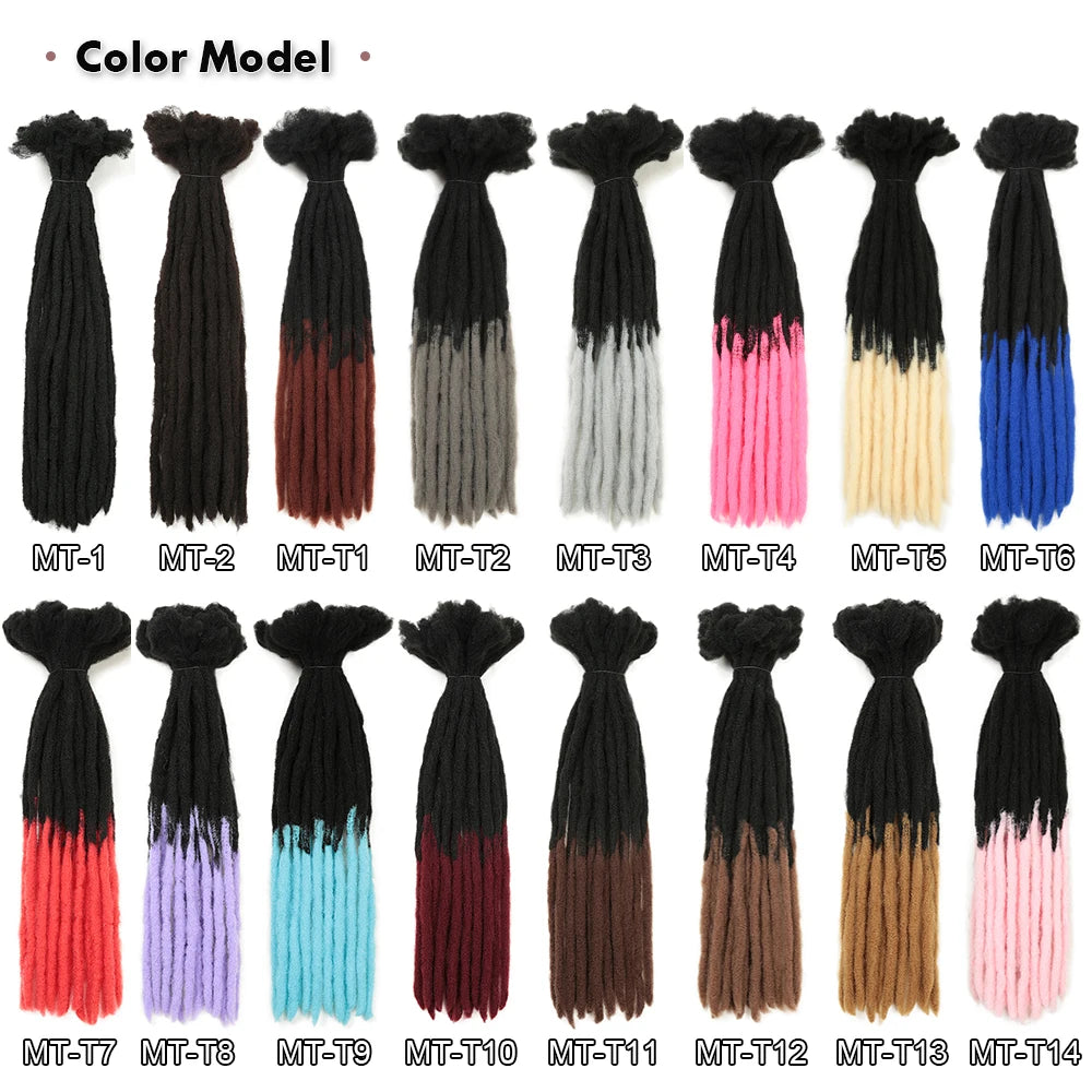 22 Inch Dreadlocks Crochet Braids Hair Synthetic Faux Locs For Men And Women Ombre Braiding Hair Extensions Hair Expo City