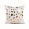 European Classical Bronzing Gold Foil Cushion Decorative Pillow Golden Leaves Home Decor Sofa Throw Pillow Almofadas Decorativas