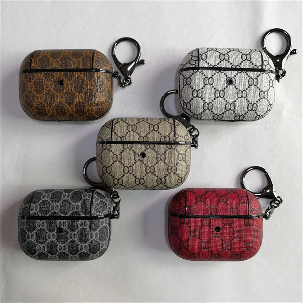 Luxury Cover for Airpods 3 Pro 2 1 Earphone Bag Protective Case Air Pod Box with Keychain for Airpods Pro Cases