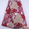 Classic High Quality African Lace Fabric Gilding Brocade French Organza Lace Fabric For Nigerian Women Wedding Party Dress S2078