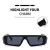 Rimless Square Sunglasses Women Punk Vintage Brand Green Black Shades Sun Glasses Men Trend Female Eyewear Designer Oculos