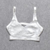 BEAUKEY Sexy Short Metalic HL Bandage Crop Top Women Vest Gold Silver  XL Camis Bodycon Club Party Tank Top  Wholesale