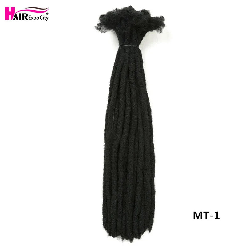 22 Inch Dreadlocks Crochet Braids Hair Synthetic Faux Locs For Men And Women Ombre Braiding Hair Extensions Hair Expo City