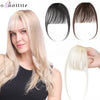 S-noilite 3g Air Bangs Perücke Menschliches Haar Natürliches Schwarzbraun Dünnes Unsichtbares Falsches Haarteil Clip-In Pony Echthaarverlängerung für Frauen