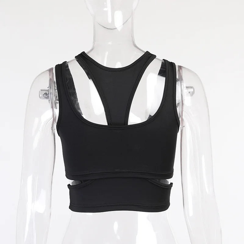 Sexy Solid Color Hanging Neck Bandage V-neck Off Shoulder Crop Tops 2021 Summer Women Fashion Casual Black Halter Vest Comfort