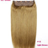 ZZHAIR 100% Brazilian Human Remy Hair Extensions 16"-26" 1Pcs Set 100g-200g One Piece 5 Clips In Natural Straight