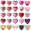 10 Stück 18 Zoll Valentinstags-Heliumballons, „I Love You“ Herzfolienballon, Romantische Hochzeits-Valentinstags-Partydekorationen