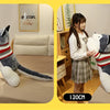 50-120cm Giant Dog Plush Toys Soft Stuffed Husky Long Pillow Cartoon Animal Doll Sleeping Cushion Home Bed Decor Kids Baby Gift