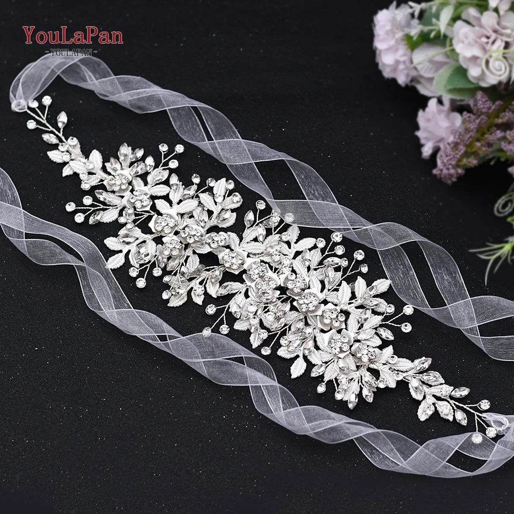YouLaPan HP238 Bridal Crown Wedding Tiaras and Crown Bridal Tiara Luxury Hair Wedding Accessories Boho Wedding Headband Headwear