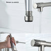 DQOK Black Brushed Spring Pull Down Kitchen Sink Faucet Hot & Cold Water Mixer Crane Tap with Dual Spout Deck Mounted