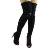 New Boots Women Thigh High Boots 2021 Winter Women Boots High Heels Women Shoes Tassel Jean Boot Ladies Shoes Good Service zo0